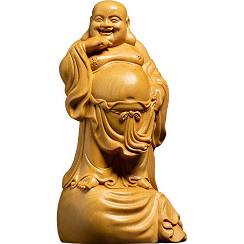 Amazon｜仏像 木彫り 七福神 布袋 様 ツゲ製高級木彫り 木製彫刻